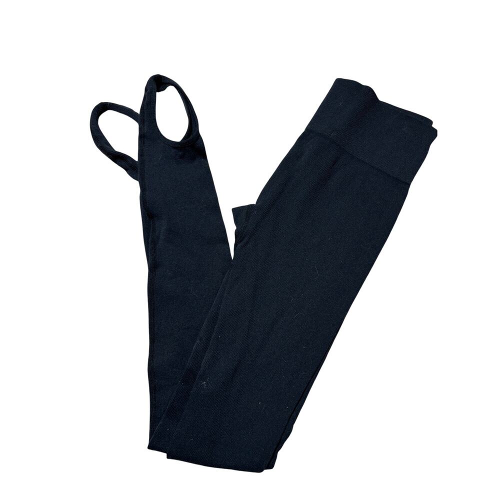 Hippie Rose Womens M Black Lightweight Stretchy Stirrup Style Leggings